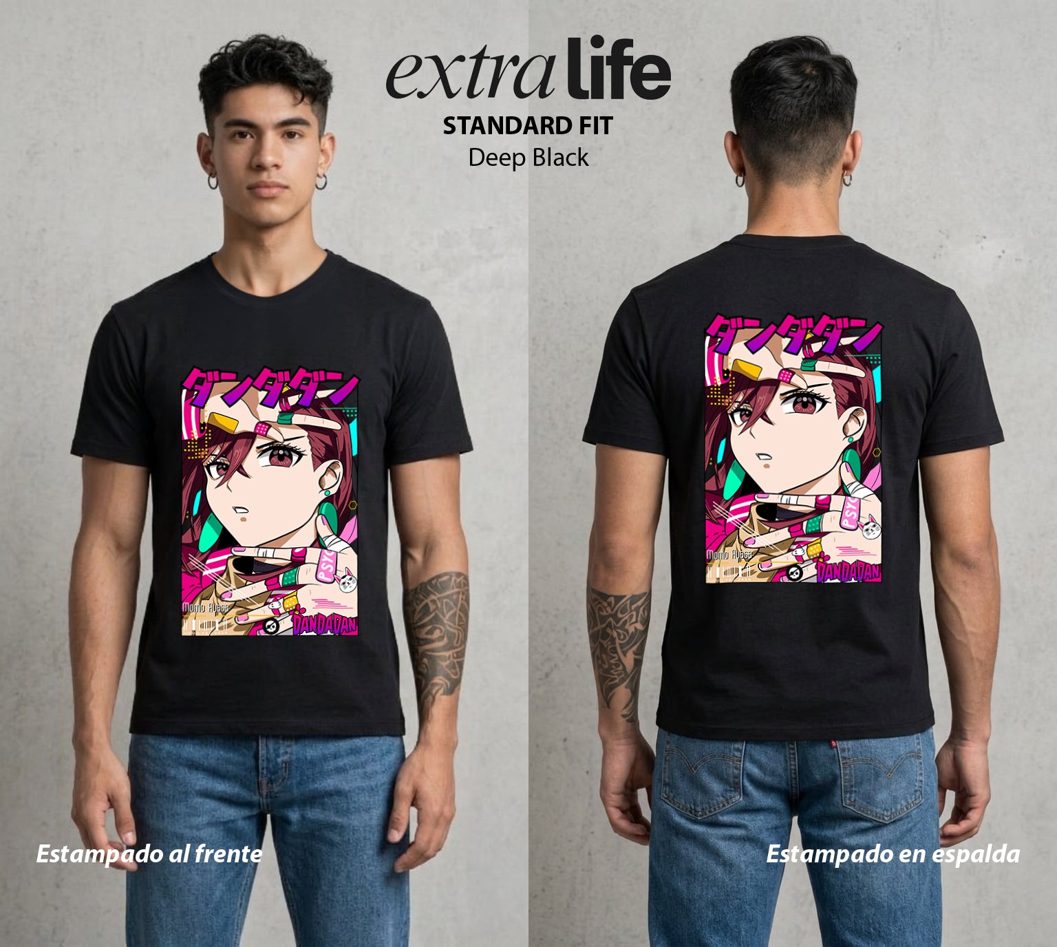 Lo Paranormal Cotidiano | La Chica del Ocultismo #00573 - Playera Standard Fit | Deep Black - Foto en modelo