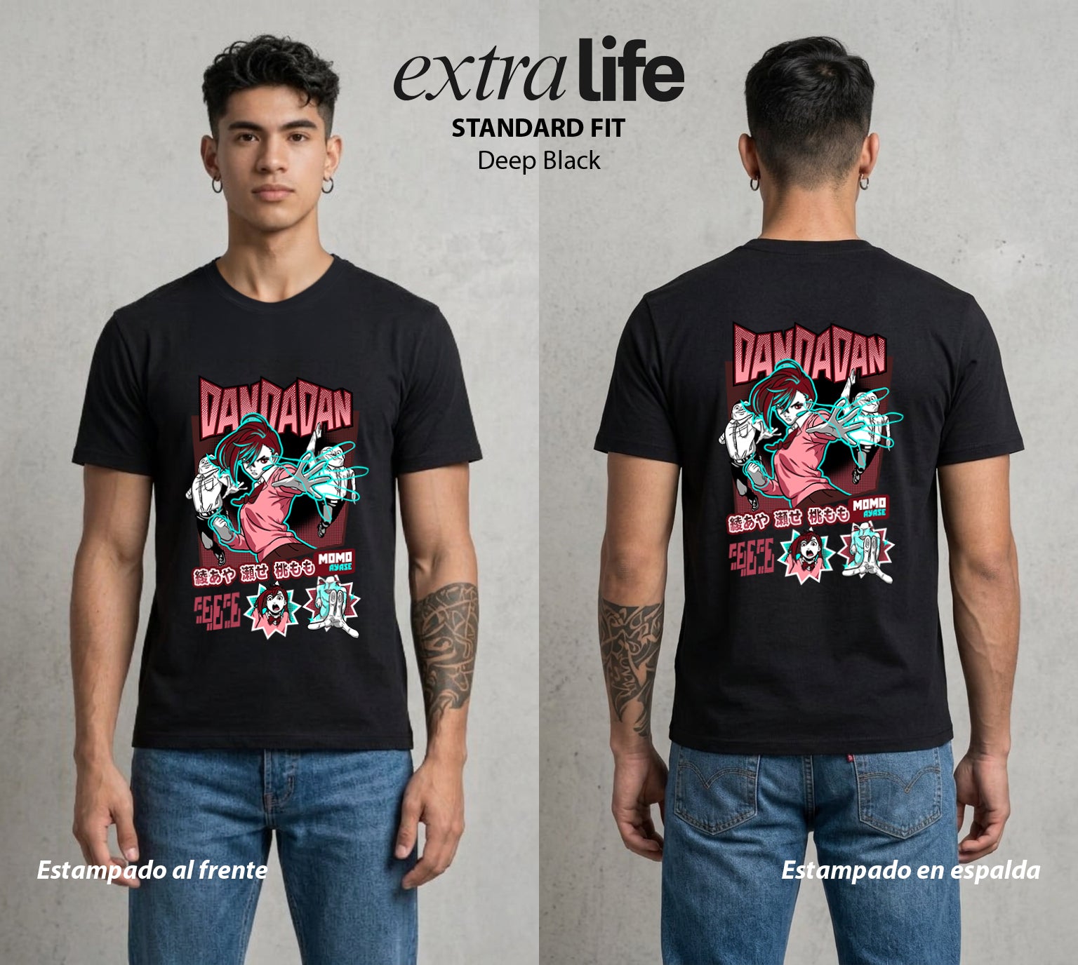 Lo Paranormal Cotidiano | La Chica y los Aliens #00574 - Playera Standard Fit | Deep Black - Foto en modelo