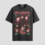 Playera urbana de anime y gaming ExtraLife MX, corte Standard Fit unisex ligero y transpirable en color Deep Black y Pure White, ropa de uso diario para gym y casual.