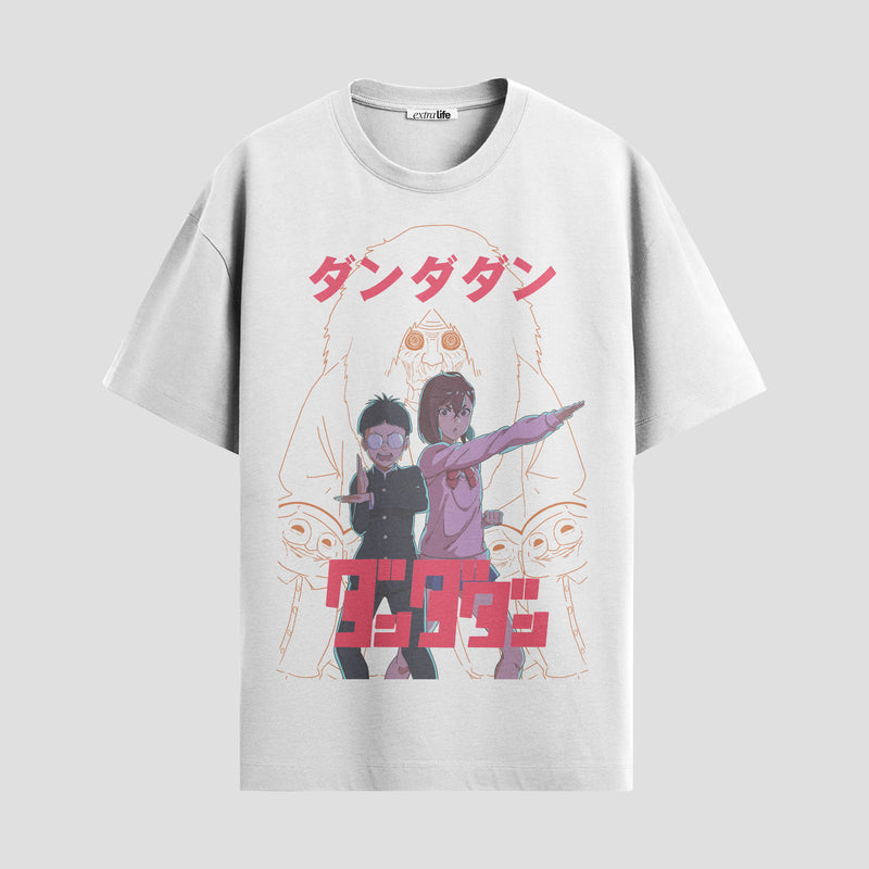 Playera urbana de anime y gaming ExtraLife MX, corte Standard Fit unisex ligero y transpirable en color Deep Black y Pure White, ropa de uso diario para gym y casual.