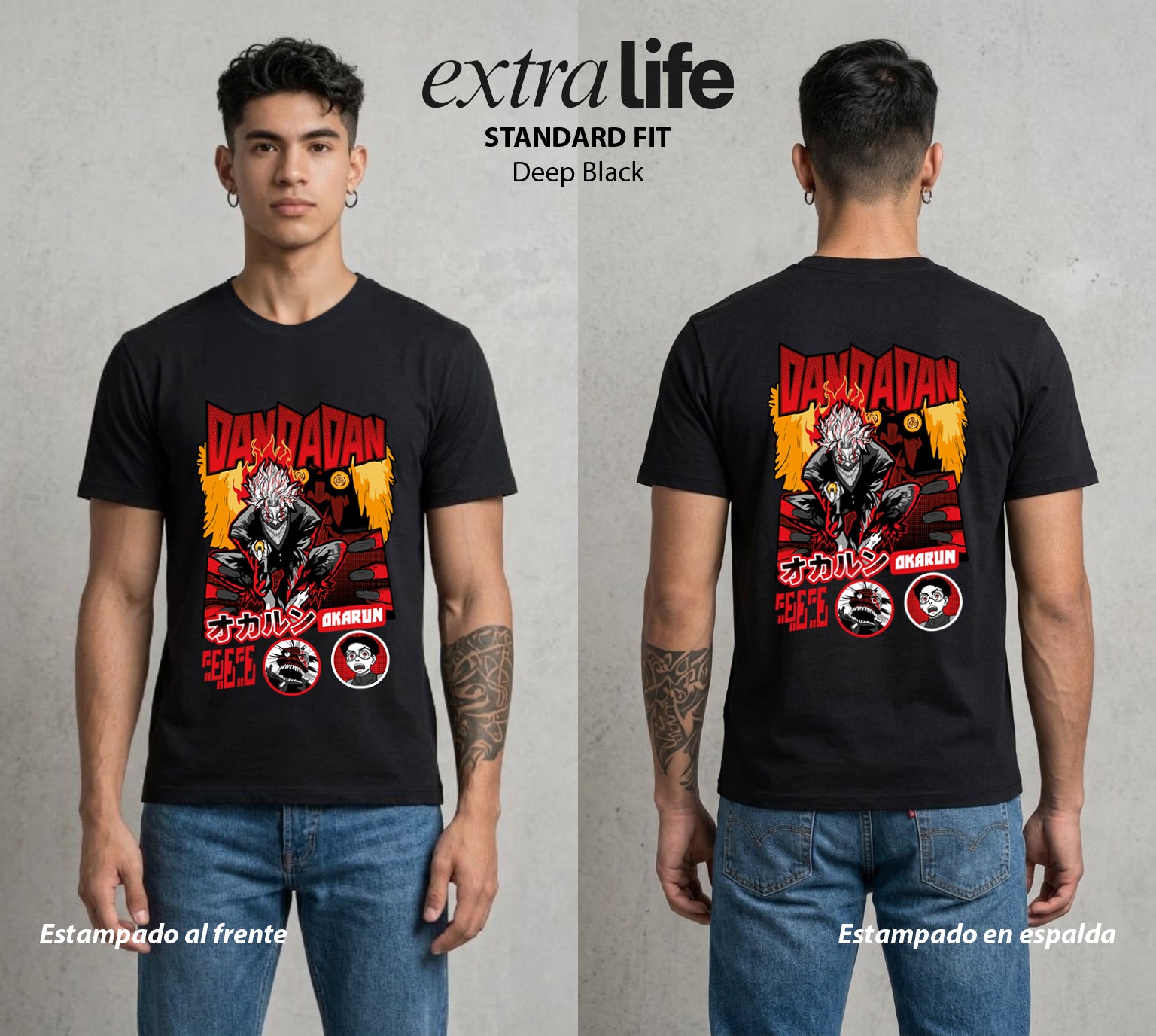 Lo Paranormal Cotidiano | El Viento Sobrenatural #00588 - Playera Standard Fit | Deep Black - Foto en modelo