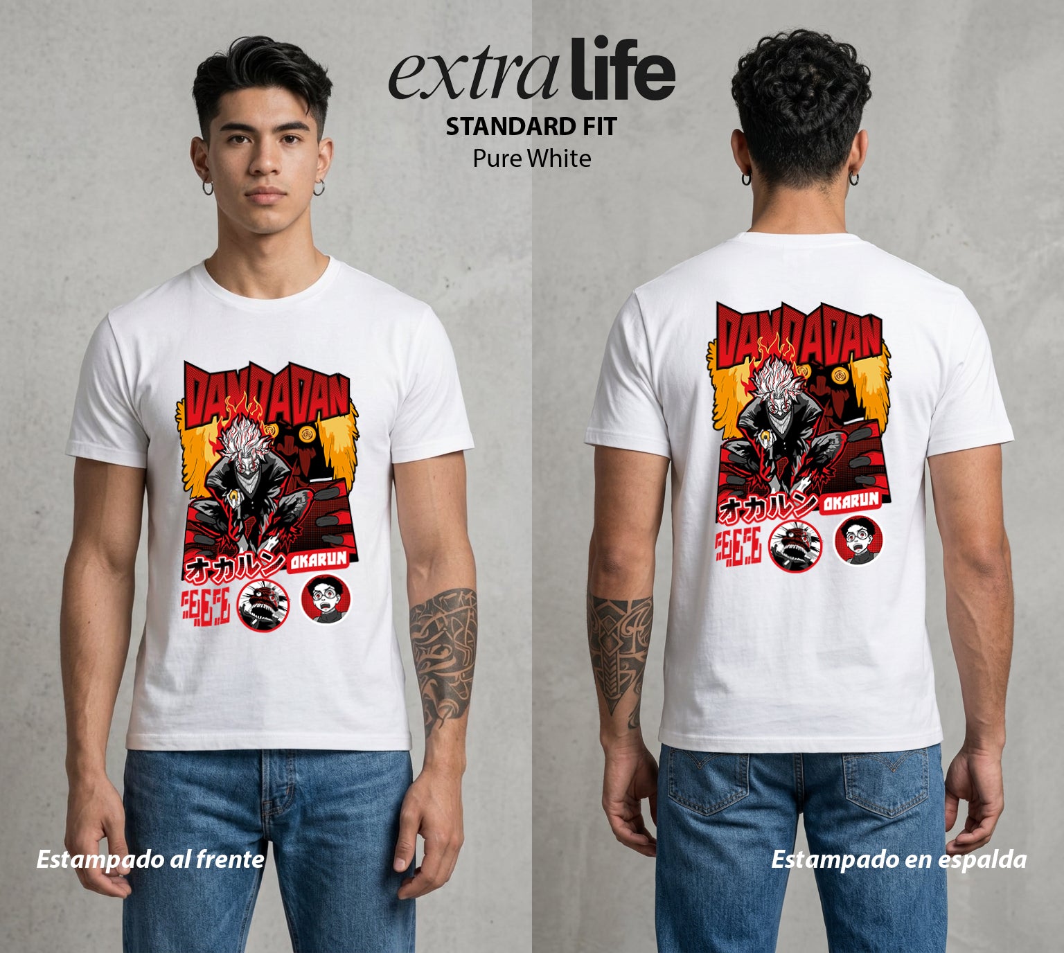 Lo Paranormal Cotidiano | El Viento Sobrenatural #00588 - Playera Standard Fit | Pure White - Foto en modelo