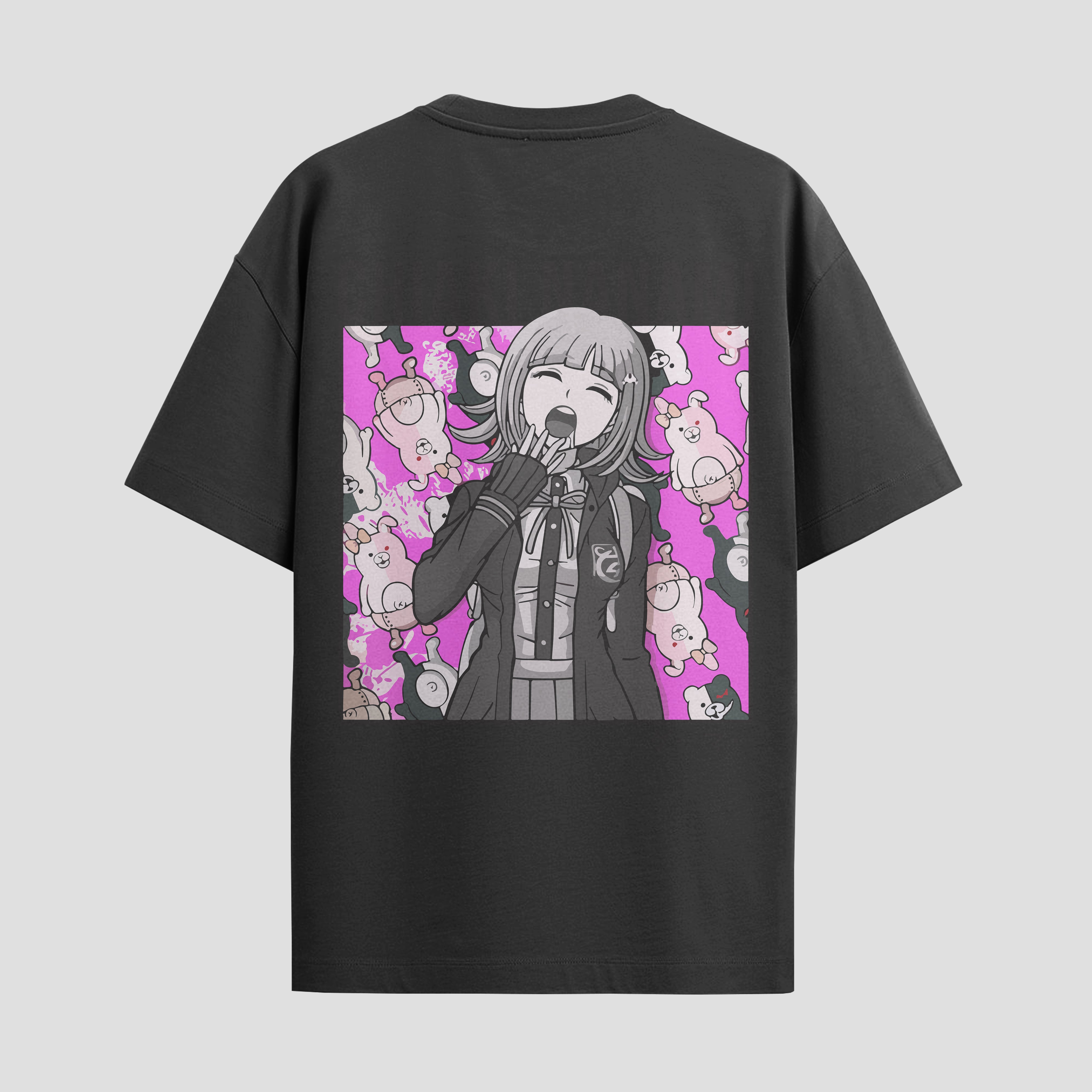 Playera urbana de anime y gaming ExtraLife MX, corte Standard Fit unisex ligero y transpirable en color Deep Black y Pure White, ropa de uso diario para gym y casual.