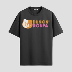 Playera urbana de anime y gaming ExtraLife MX, corte Standard Fit unisex ligero y transpirable en color Deep Black y Pure White, ropa de uso diario para gym y casual.