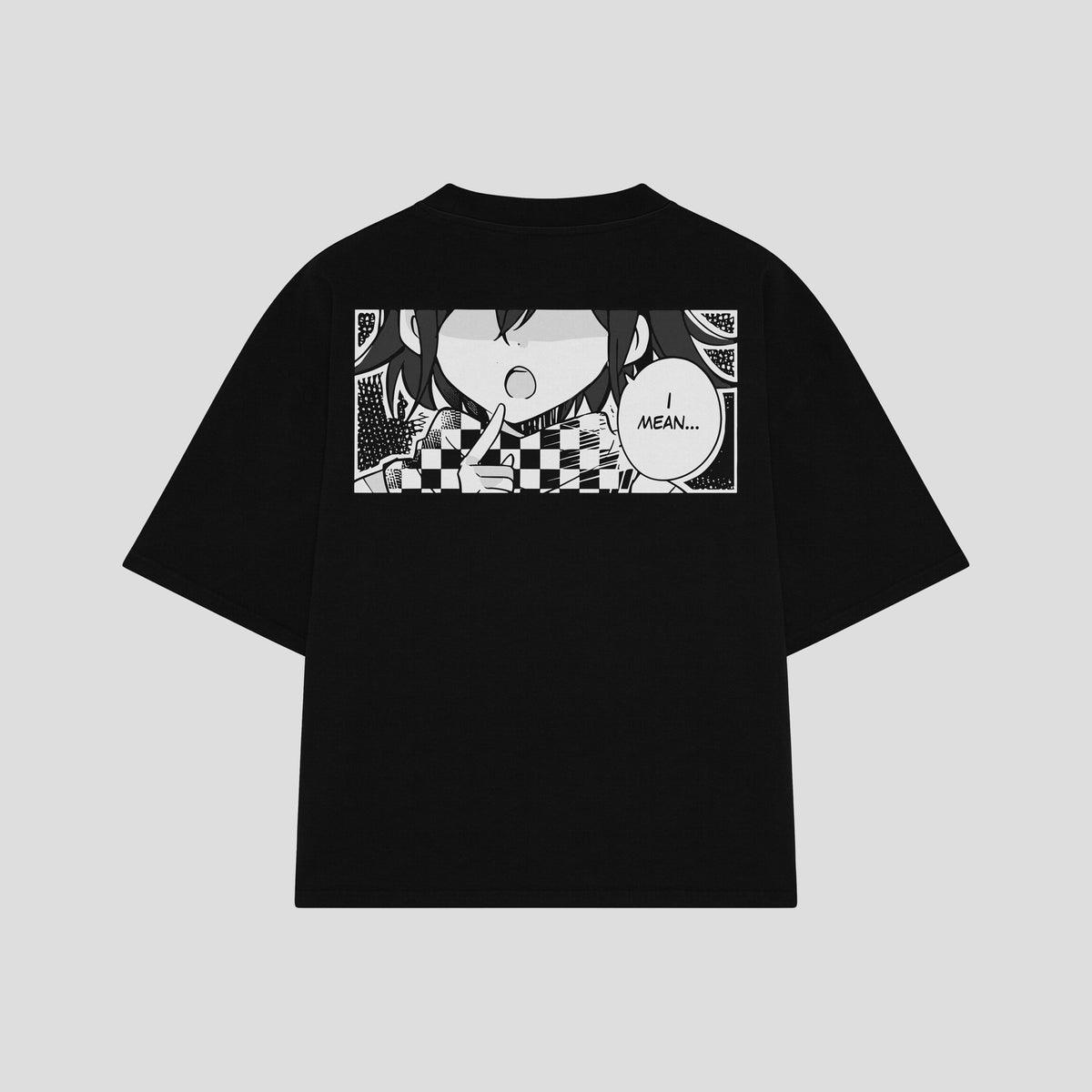Playera streetwear premium de anime y gaming ExtraLife MX, corte oversized drop shoulder ligero y fresco en color Deep Black y Off-White, moda urbana mexicana de culto.