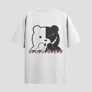 Playera urbana de anime y gaming ExtraLife MX, corte Standard Fit unisex ligero y transpirable en color Deep Black y Pure White, ropa de uso diario para gym y casual.
