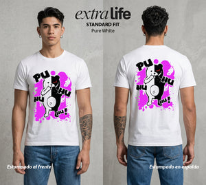 El Juicio Final Escolar | El Oso del Mal #00605 - Playera Standard Fit | Pure White - Foto en modelo