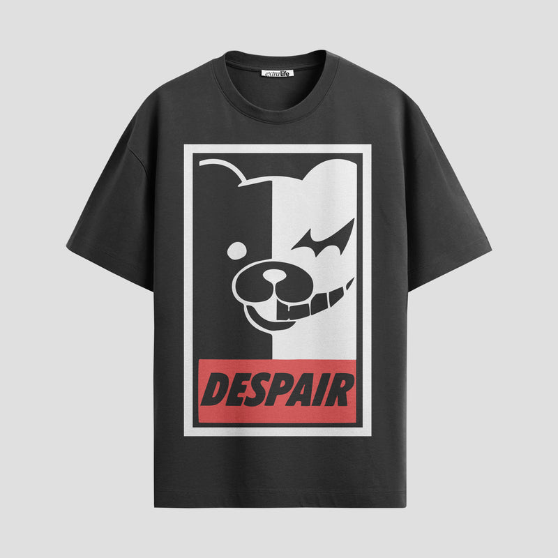 Playera urbana de anime y gaming ExtraLife MX, corte Standard Fit unisex ligero y transpirable en color Deep Black y Pure White, ropa de uso diario para gym y casual.