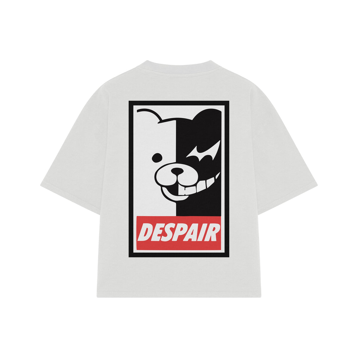 Playera streetwear premium de anime y gaming ExtraLife MX, corte oversized drop shoulder ligero y fresco en color Deep Black y Off-White, moda urbana mexicana de culto.