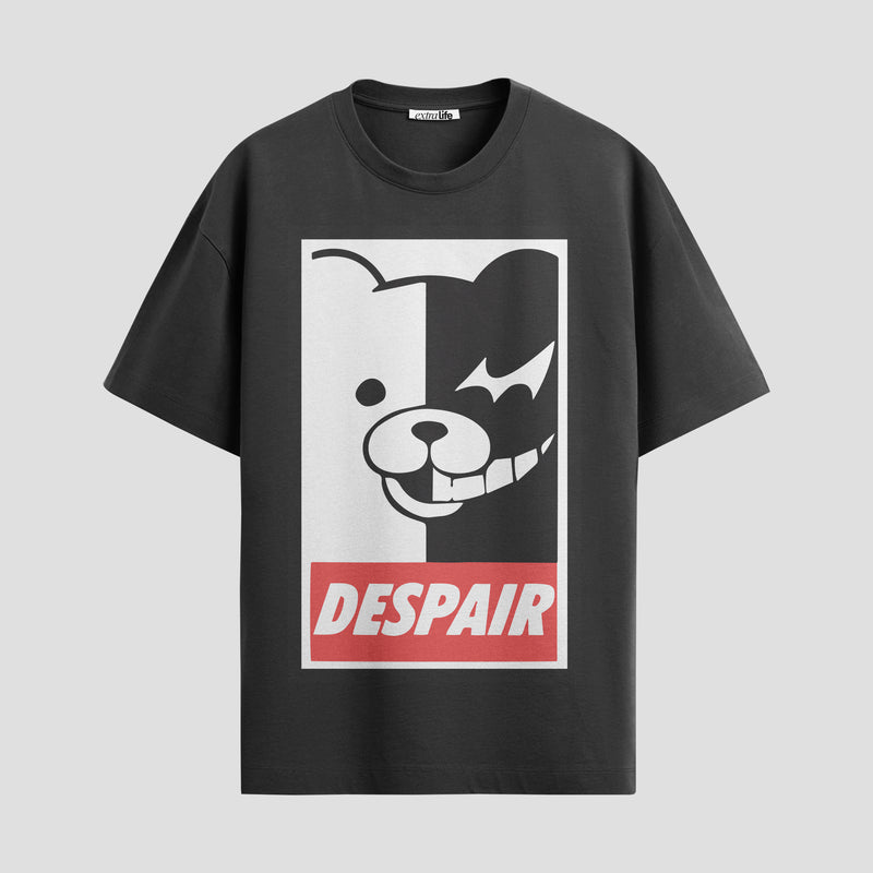 Playera urbana de anime y gaming ExtraLife MX, corte Standard Fit unisex ligero y transpirable en color Deep Black y Pure White, ropa de uso diario para gym y casual.
