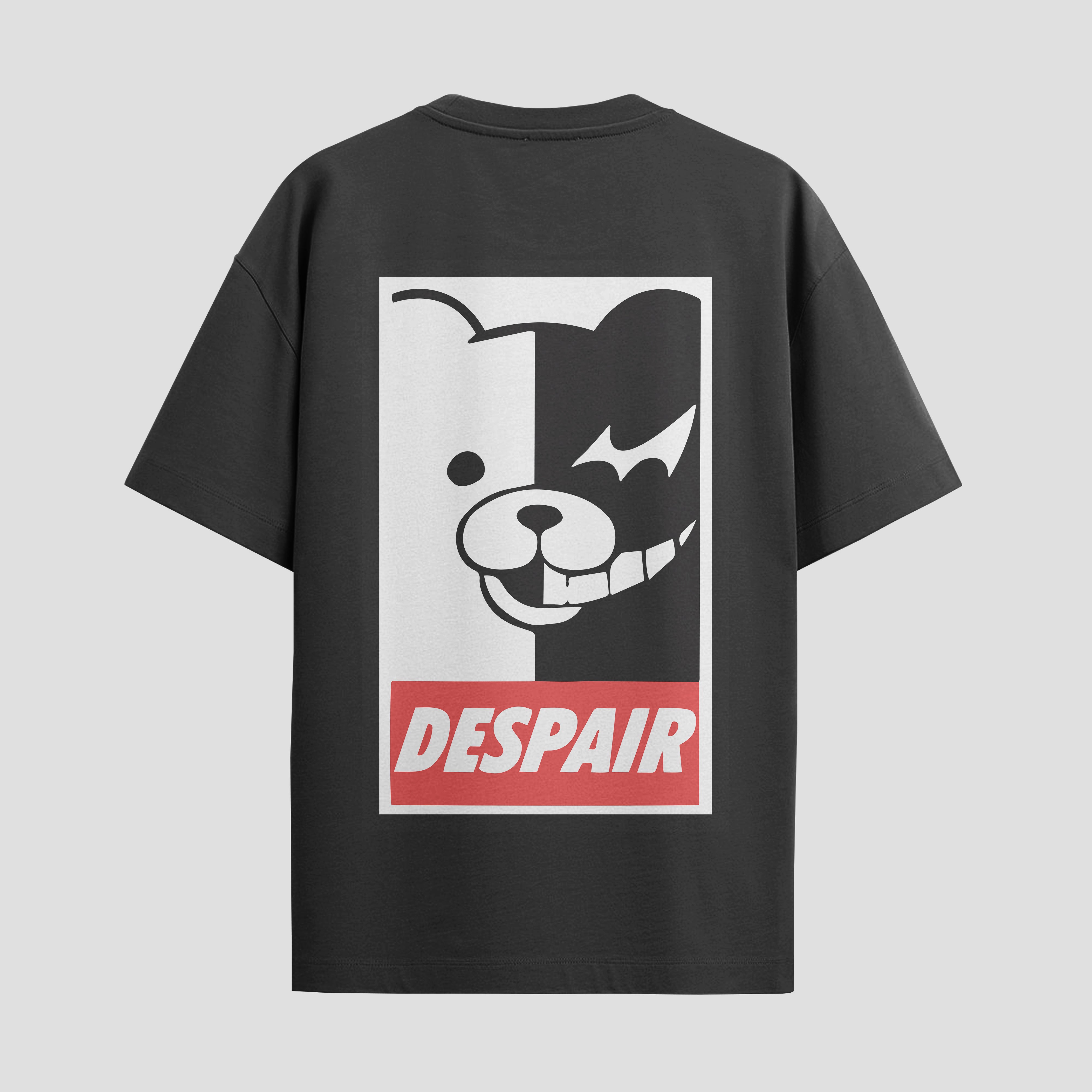 Playera urbana de anime y gaming ExtraLife MX, corte Standard Fit unisex ligero y transpirable en color Deep Black y Pure White, ropa de uso diario para gym y casual.