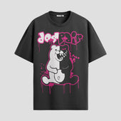 Playera urbana de anime y gaming ExtraLife MX, corte Standard Fit unisex ligero y transpirable en color Deep Black y Pure White, ropa de uso diario para gym y casual.
