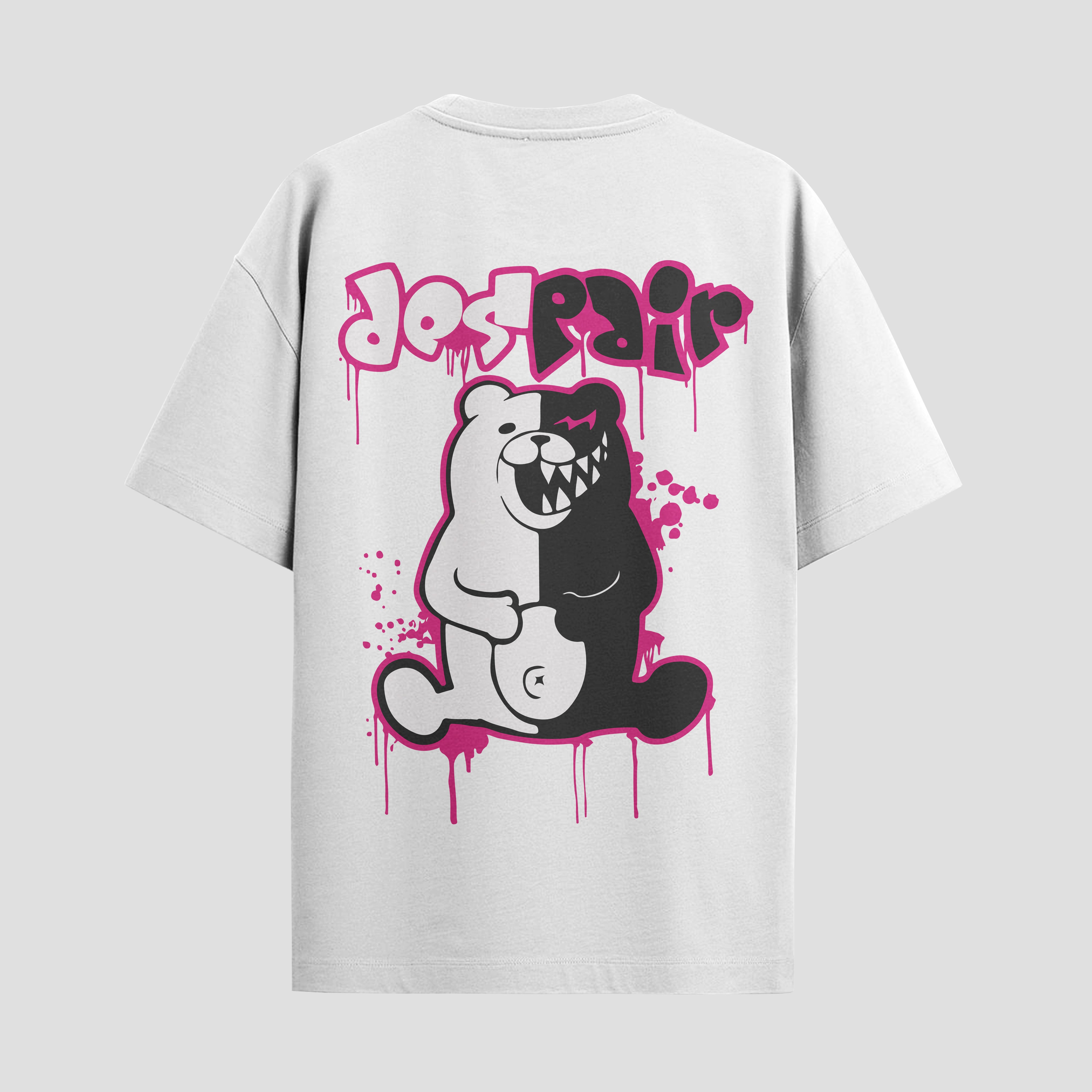 Playera urbana de anime y gaming ExtraLife MX, corte Standard Fit unisex ligero y transpirable en color Deep Black y Pure White, ropa de uso diario para gym y casual.