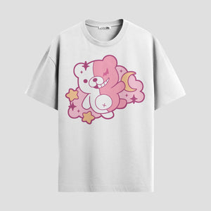 Playera urbana de anime y gaming ExtraLife MX, corte Standard Fit unisex ligero y transpirable en color Deep Black y Pure White, ropa de uso diario para gym y casual.