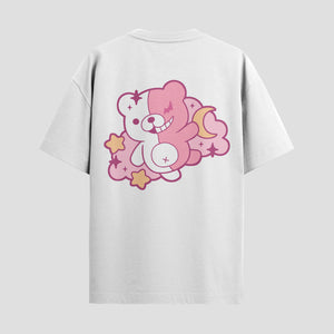 Playera urbana de anime y gaming ExtraLife MX, corte Standard Fit unisex ligero y transpirable en color Deep Black y Pure White, ropa de uso diario para gym y casual.