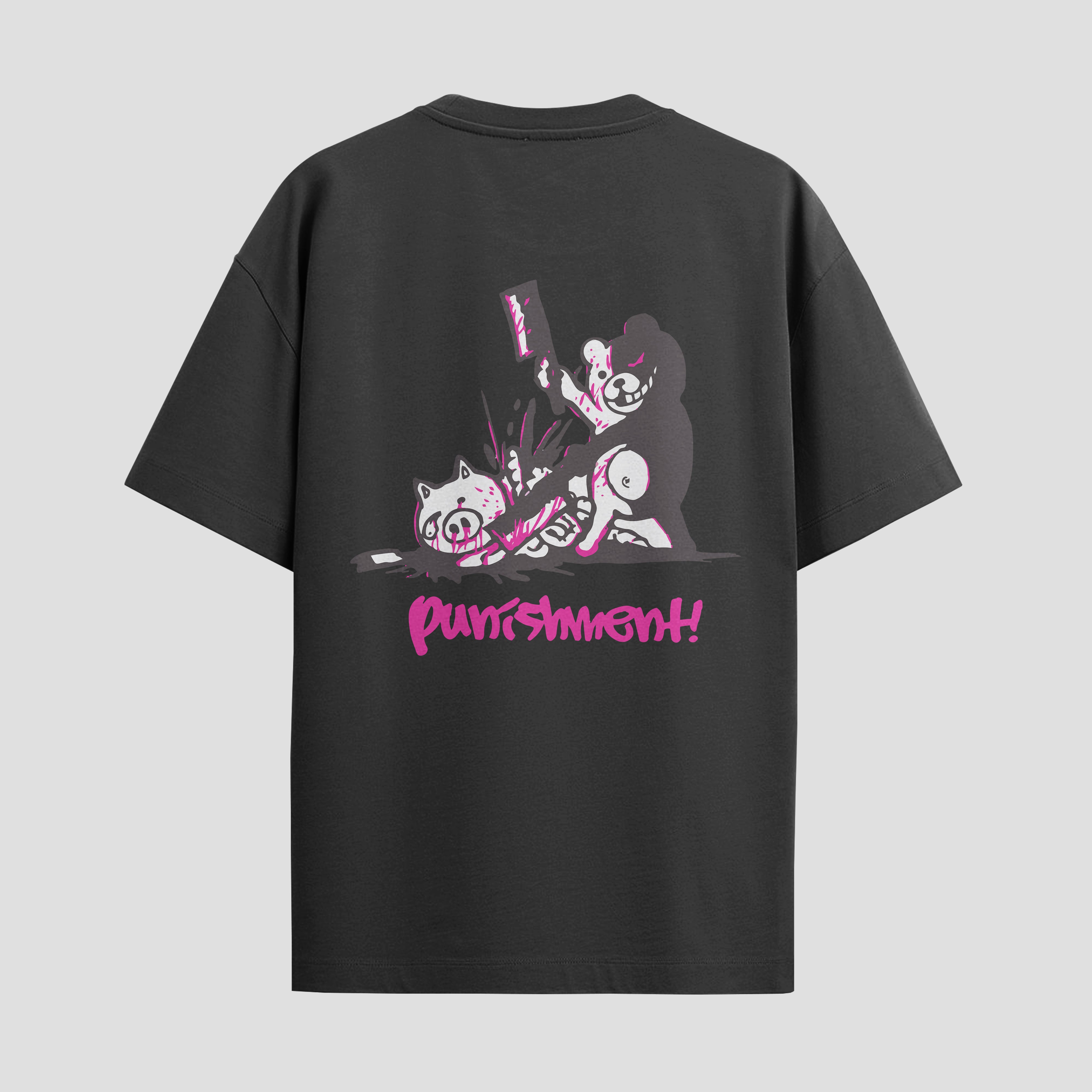 Playera urbana de anime y gaming ExtraLife MX, corte Standard Fit unisex ligero y transpirable en color Deep Black y Pure White, ropa de uso diario para gym y casual.
