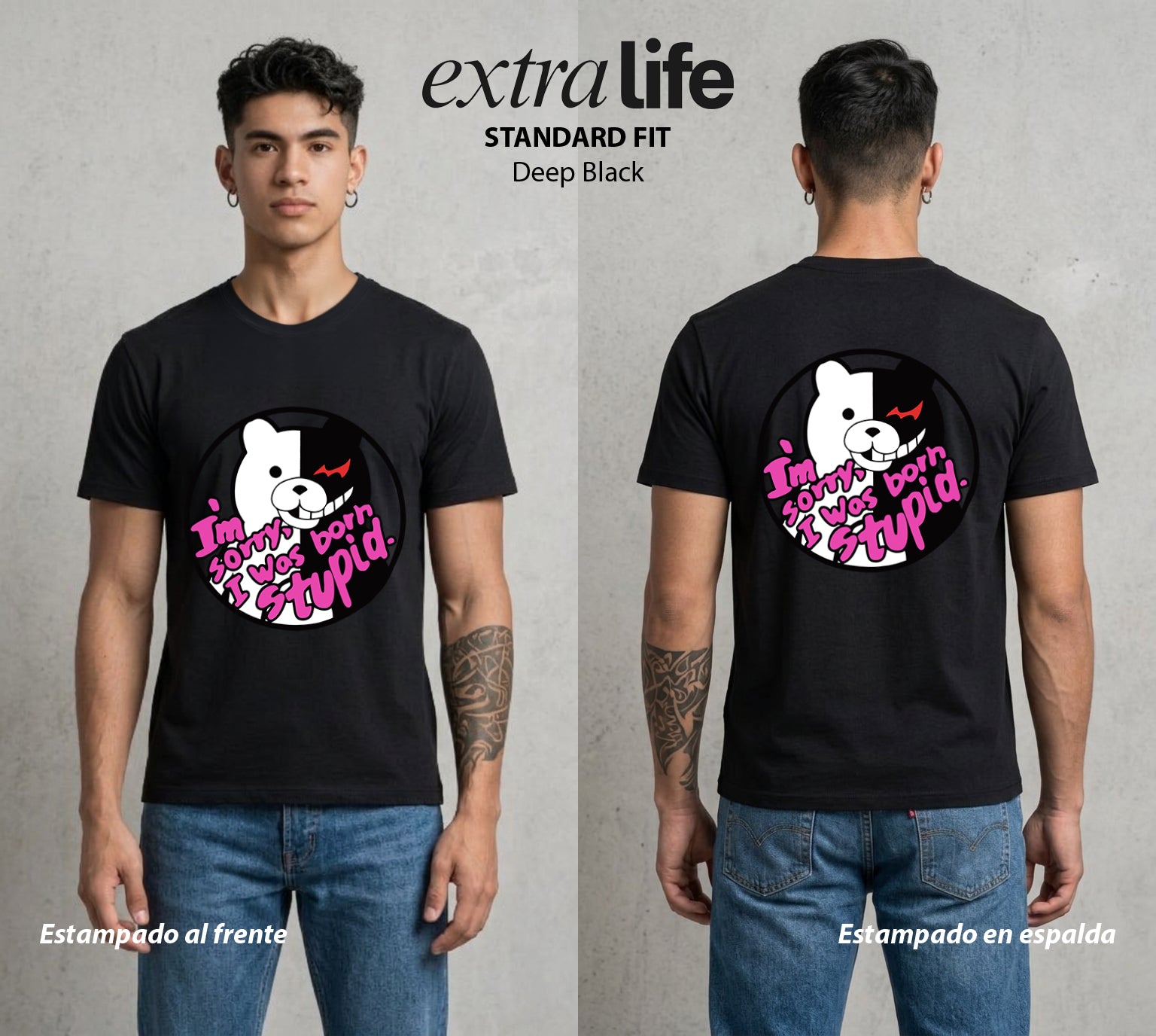 El Juicio Final Escolar | El Caos del Coeficiente #00614 - Playera Standard Fit | Deep Black - Foto en modelo