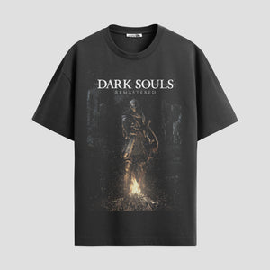 Playera urbana de anime y gaming ExtraLife MX, corte Standard Fit unisex ligero y transpirable en color Deep Black y Pure White, ropa de uso diario para gym y casual.
