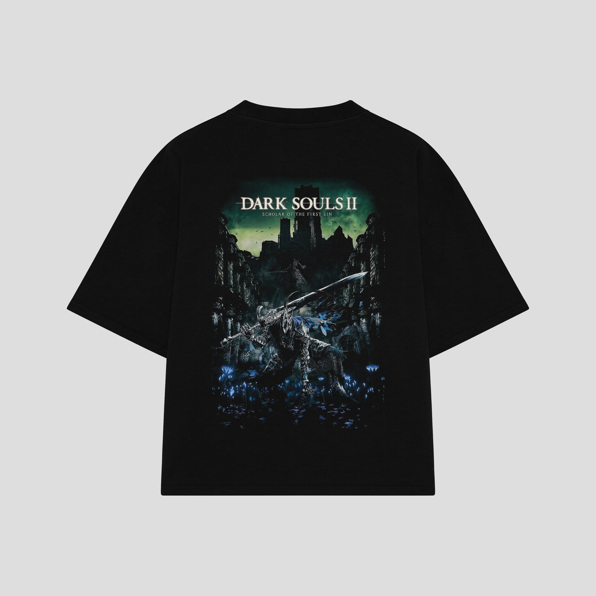 Playera streetwear premium de anime y gaming ExtraLife MX, corte oversized drop shoulder ligero y fresco en color Deep Black y Off-White, moda urbana mexicana de culto.