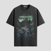 Playera urbana de anime y gaming ExtraLife MX, corte Standard Fit unisex ligero y transpirable en color Deep Black y Pure White, ropa de uso diario para gym y casual.