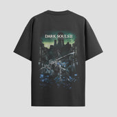 Playera urbana de anime y gaming ExtraLife MX, corte Standard Fit unisex ligero y transpirable en color Deep Black y Pure White, ropa de uso diario para gym y casual.