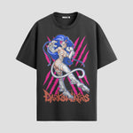 Playera urbana de anime y gaming ExtraLife MX, corte Standard Fit unisex ligero y transpirable en color Deep Black y Pure White, ropa de uso diario para gym y casual.