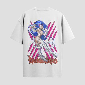 Playera urbana de anime y gaming ExtraLife MX, corte Standard Fit unisex ligero y transpirable en color Deep Black y Pure White, ropa de uso diario para gym y casual.