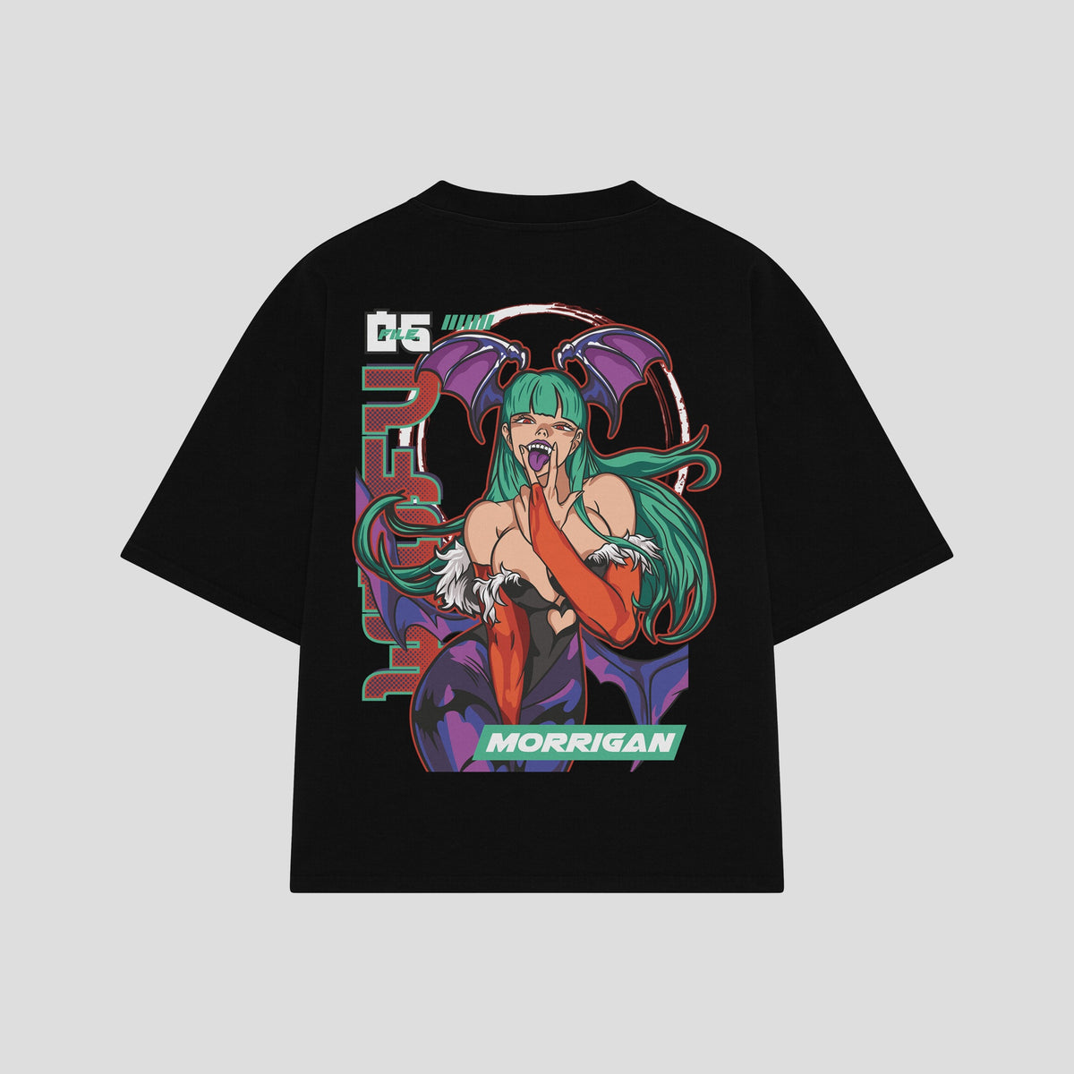Playera streetwear premium de anime y gaming ExtraLife MX, corte oversized drop shoulder ligero y fresco en color Deep Black y Off-White, moda urbana mexicana de culto.