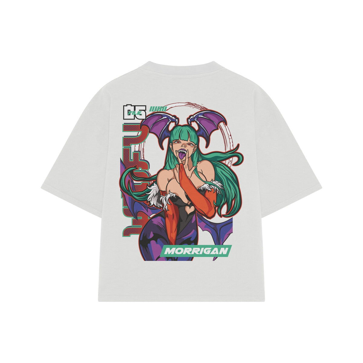 Playera streetwear premium de anime y gaming ExtraLife MX, corte oversized drop shoulder ligero y fresco en color Deep Black y Off-White, moda urbana mexicana de culto.