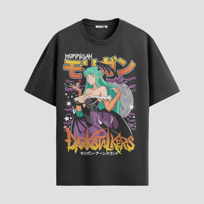 Playera urbana de anime y gaming ExtraLife MX, corte Standard Fit unisex ligero y transpirable en color Deep Black y Pure White, ropa de uso diario para gym y casual.
