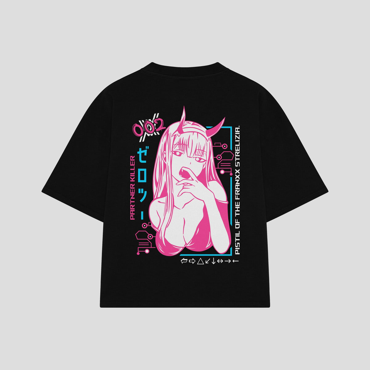 Playera streetwear premium de anime y gaming ExtraLife MX, corte oversized drop shoulder ligero y fresco en color Deep Black y Off-White, moda urbana mexicana de culto.