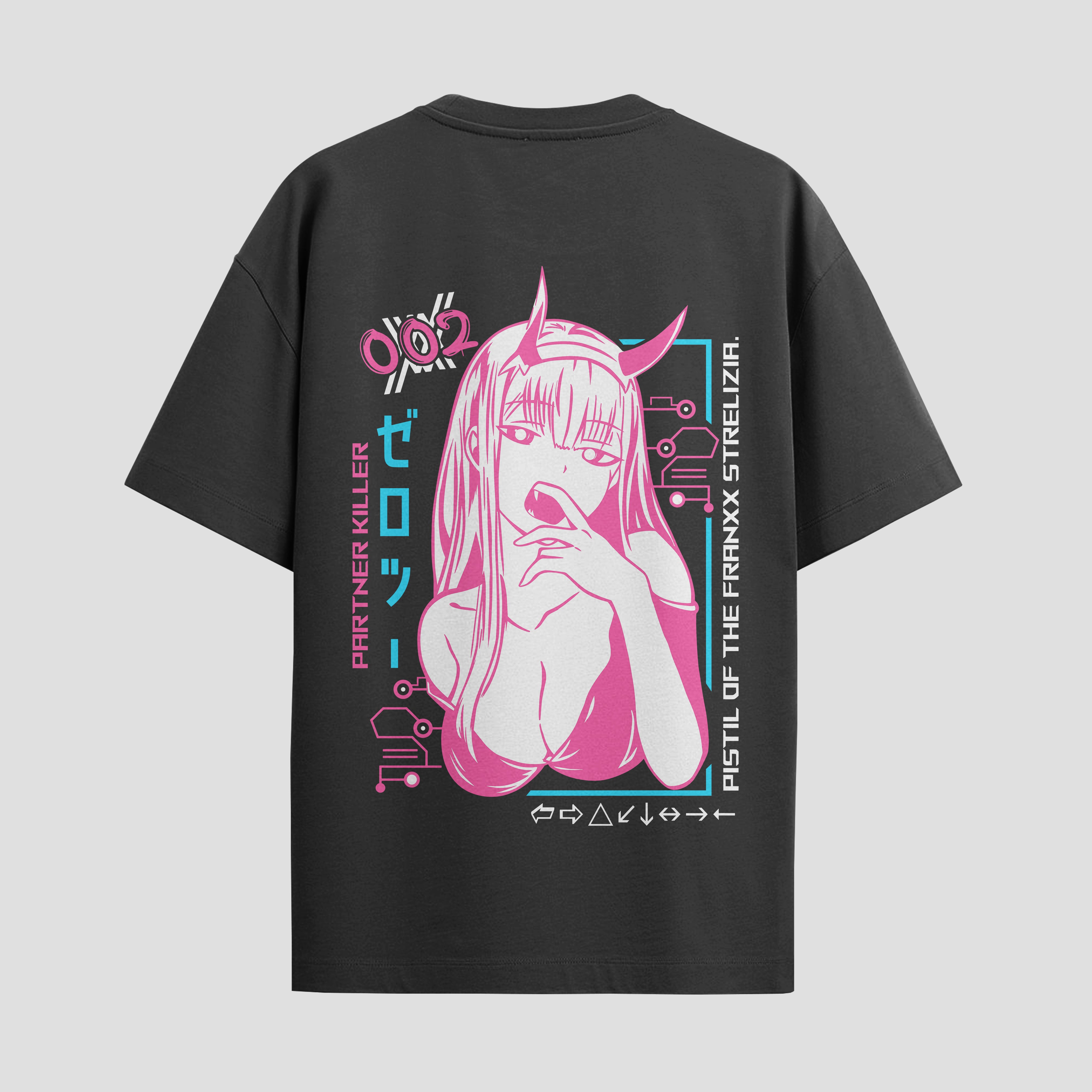 Playera urbana de anime y gaming ExtraLife MX, corte Standard Fit unisex ligero y transpirable en color Deep Black y Pure White, ropa de uso diario para gym y casual.