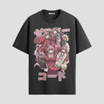 Playera urbana de anime y gaming ExtraLife MX, corte Standard Fit unisex ligero y transpirable en color Deep Black y Pure White, ropa de uso diario para gym y casual.