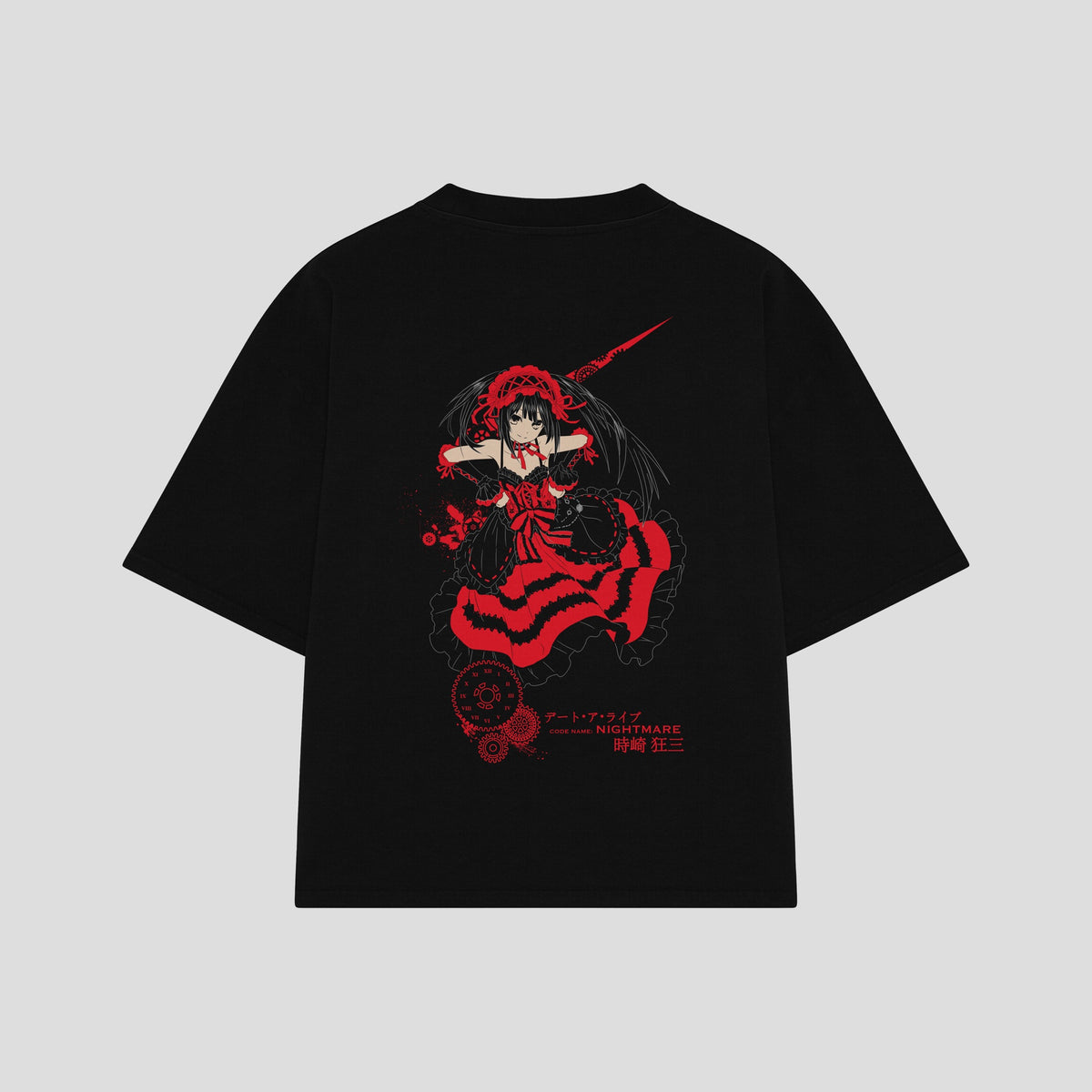 Playera streetwear premium de anime y gaming ExtraLife MX, corte oversized drop shoulder ligero y fresco en color Deep Black y Off-White, moda urbana mexicana de culto.