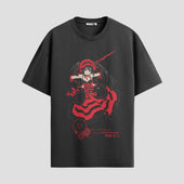 Playera urbana de anime y gaming ExtraLife MX, corte Standard Fit unisex ligero y transpirable en color Deep Black y Pure White, ropa de uso diario para gym y casual.