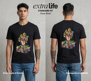 El Poder de las Esferas | Las Esferas Originales #00639 - Playera Standard Fit | Deep Black - Foto en modelo