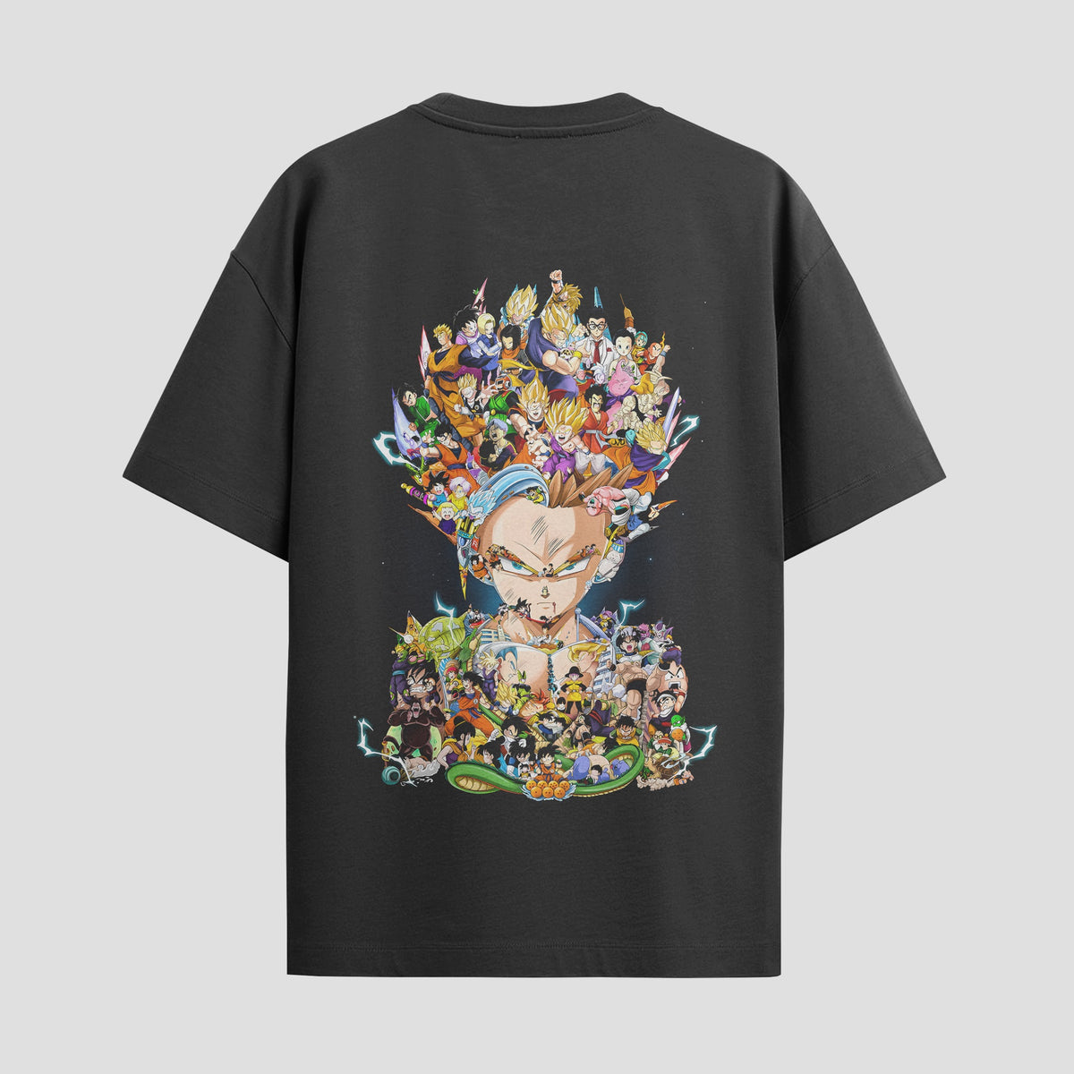 Playera urbana de anime y gaming ExtraLife MX, corte Classic Premium unisex ligero y transpirable en color Deep Black y Pure White, ropa de uso diario para gym y casual.