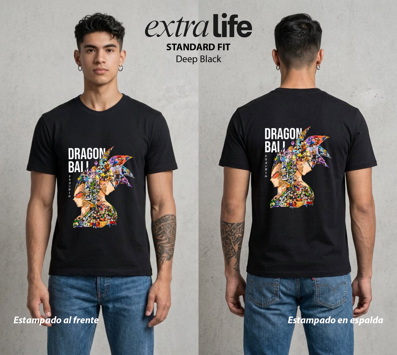 El Poder de las Esferas | El Origen del Poder #00642 - Playera Standard Fit | Deep Black - Foto en modelo