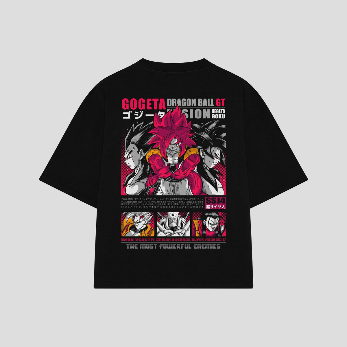 Playera streetwear premium de anime y gaming ExtraLife MX, corte oversized drop shoulder ligero y fresco en color Deep Black y Off-White, moda urbana mexicana de culto.