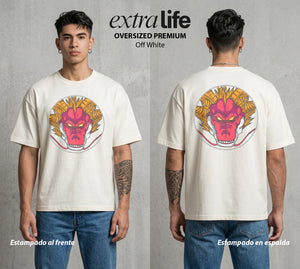 El Poder de las Esferas | La Aventura Final #00645 - Playera Oversized Premium | Off White - Foto en modelo
