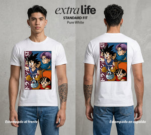 El Poder de las Esferas | Los del Tour Galactico #00646 - Playera Standard Fit | Pure White - Foto en modelo