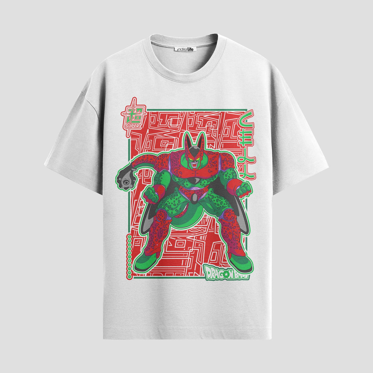 Playera urbana de anime y gaming ExtraLife MX, corte Classic Premium unisex ligero y transpirable en color Deep Black y Pure White, ropa de uso diario para gym y casual.