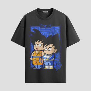 Playera urbana de anime y gaming ExtraLife MX, corte Standard Fit unisex ligero y transpirable en color Deep Black y Pure White, ropa de uso diario para gym y casual.