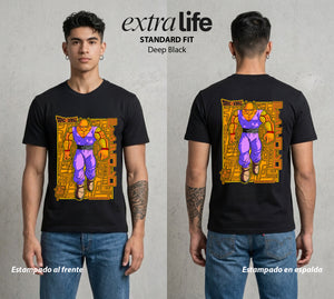 El Poder de las Esferas | El Guardian Namekiano #00657 - Playera Standard Fit | Deep Black - Foto en modelo
