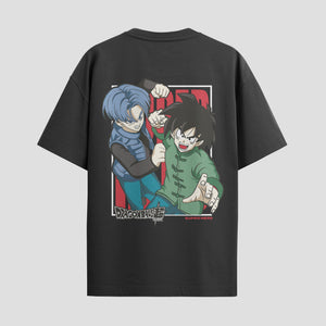 Playera urbana de anime y gaming ExtraLife MX, corte Standard Fit unisex ligero y transpirable en color Deep Black y Pure White, ropa de uso diario para gym y casual.