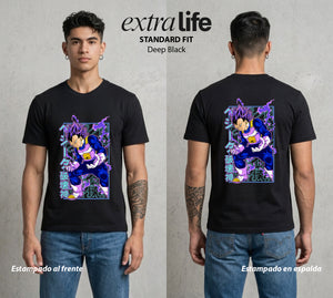 El Poder de las Esferas | El Principe Caido #00660 - Playera Standard Fit | Deep Black - Foto en modelo