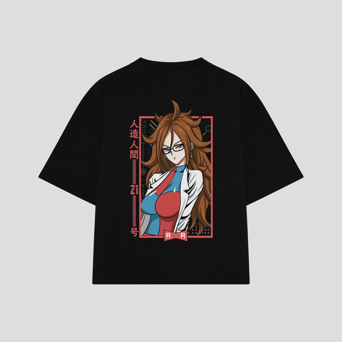 Playera streetwear premium de anime y gaming ExtraLife MX, corte oversized drop shoulder ligero y fresco en color Deep Black y Off-White, moda urbana mexicana de culto.