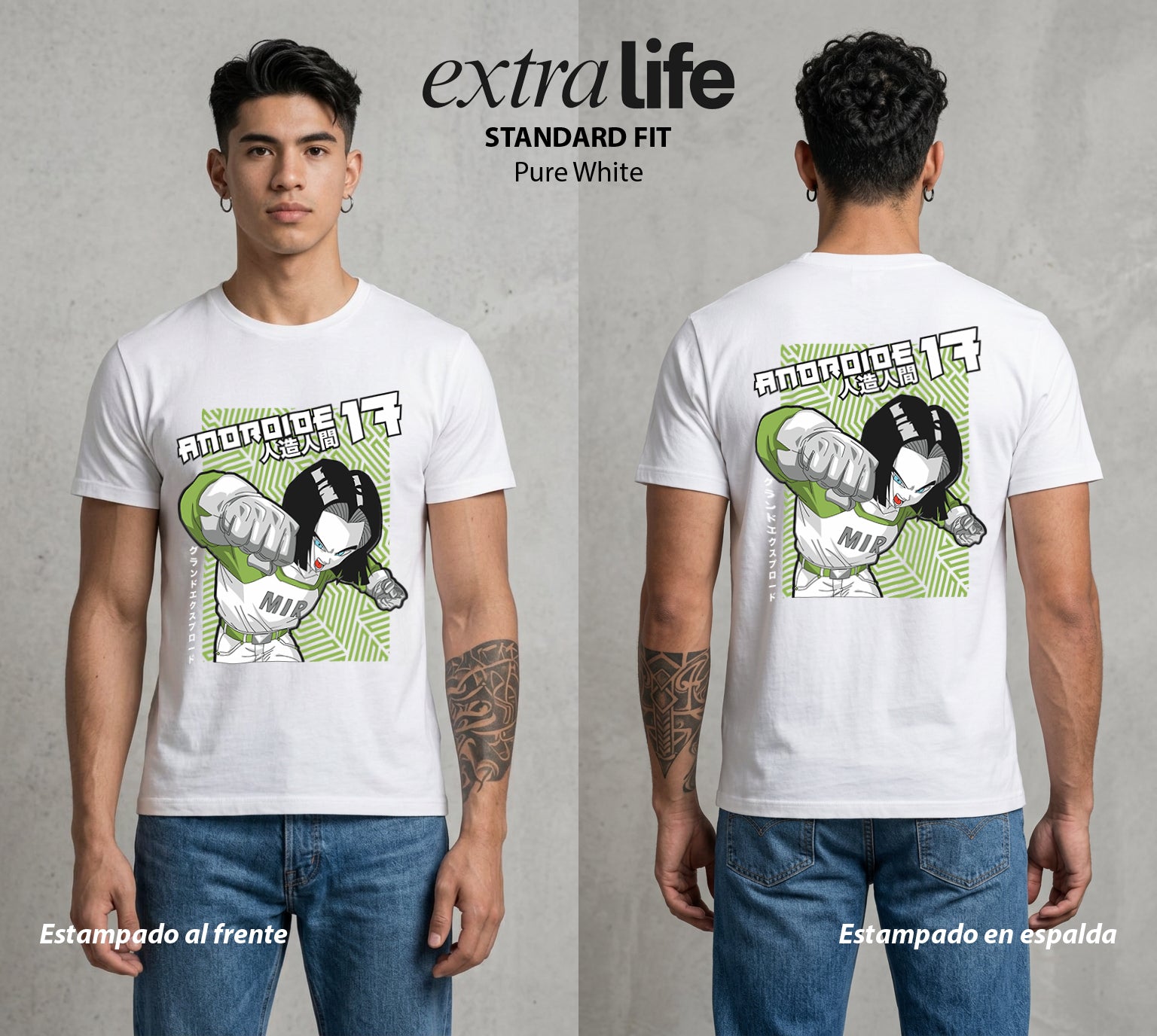El Poder de las Esferas | La Maquina del Poder #00670 - Playera Standard Fit | Pure White - Foto en modelo