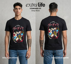 El Poder de las Esferas | El Padre del Elegido #00674 - Playera Standard Fit | Deep Black - Foto en modelo