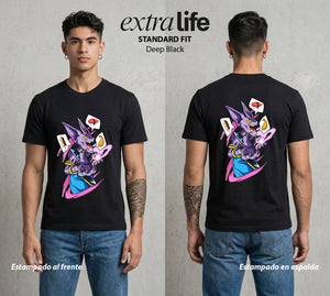 El Poder de las Esferas | El Destructor Dormilón #00676 - Playera Standard Fit | Deep Black - Foto en modelo
